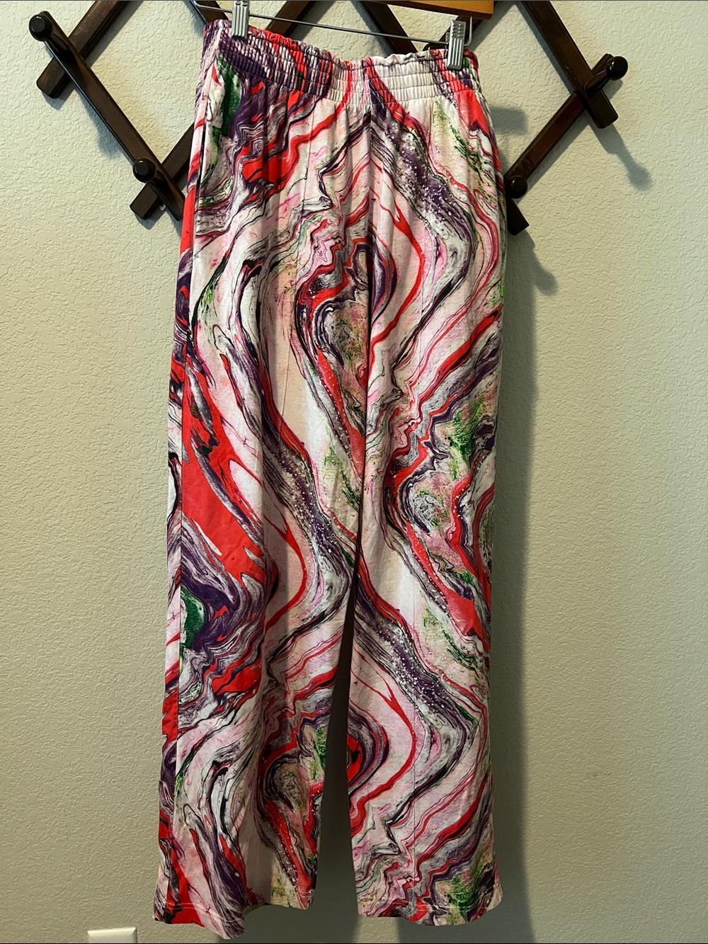 Acne Studios Paint Splatter Elastic Waist Pants Medium